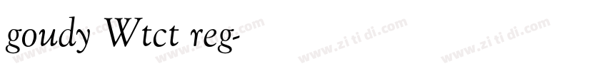 goudy Wtct reg字体转换